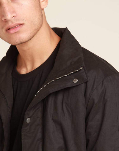 NEW SLAVES PARKA JACKET BLACK