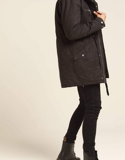 NEW SLAVES PARKA JACKET BLACK
